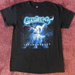 the Offspring SUPERCHARGED  Short Sleeve Black Shirt Size L